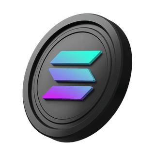 SOL coin from Solana placed beside the hero banner section
