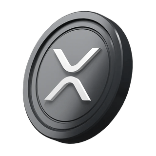Graphic of an XRP Ripple coin featured on a crypto starter guide